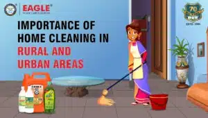 a woman doing home cleaning