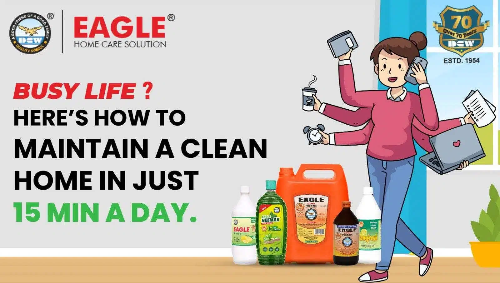 How to Maintain a Clean Home in Just 15 Minutes a Day
